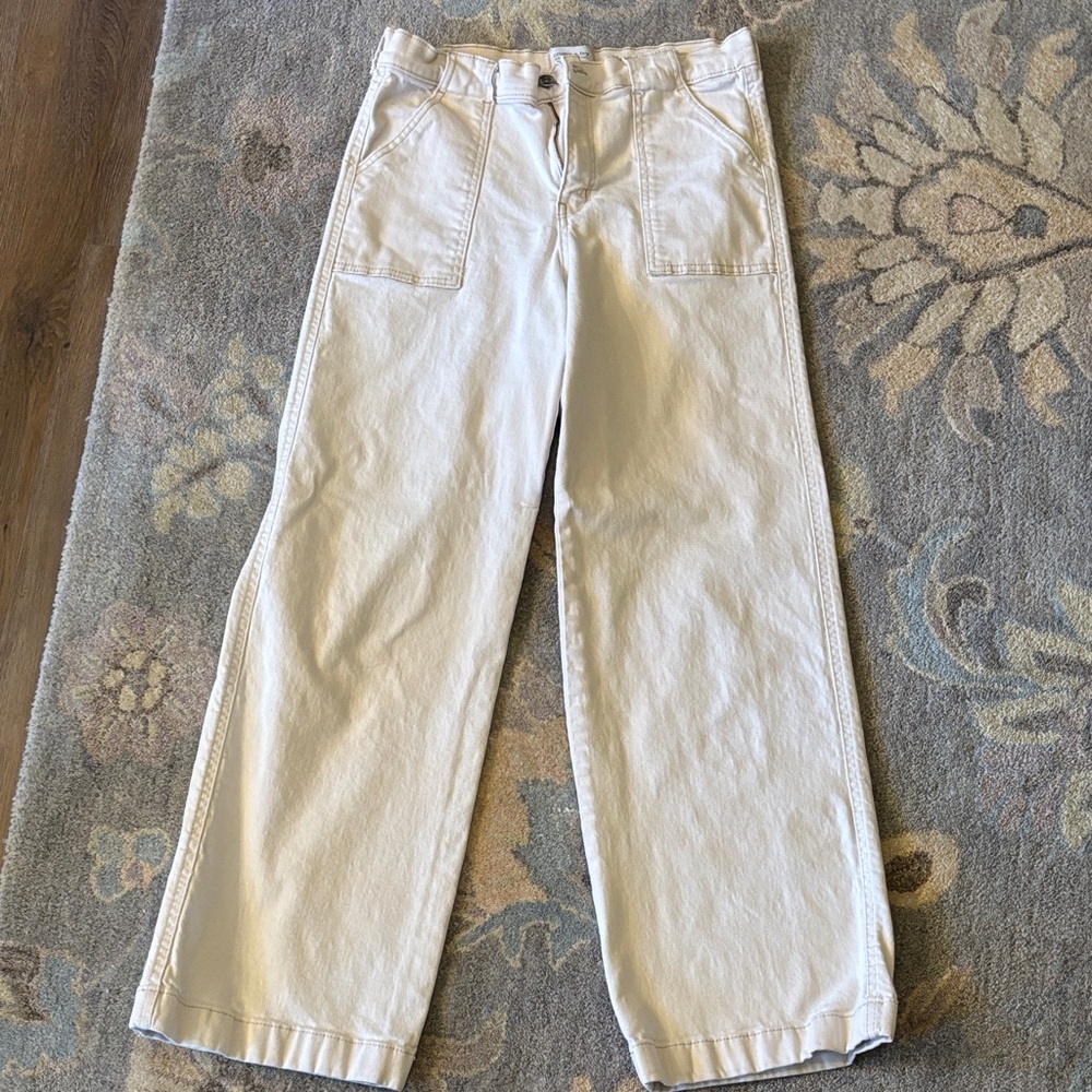 Crown & Ivy Off-White Trousers